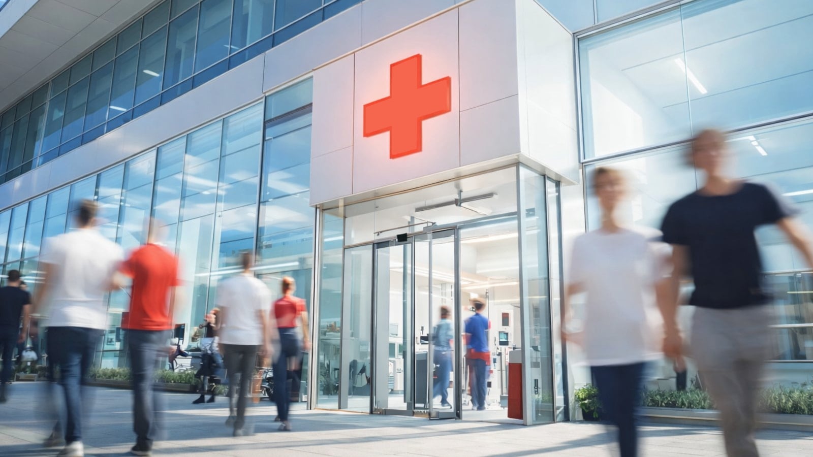 Ransomware warning screen over ChipSoft HiX EHR interface with Dutch hospital icons