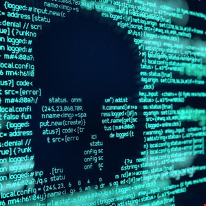 Visualization of DeepLoad malware's AI-obfuscated code hiding credential stealer payload
