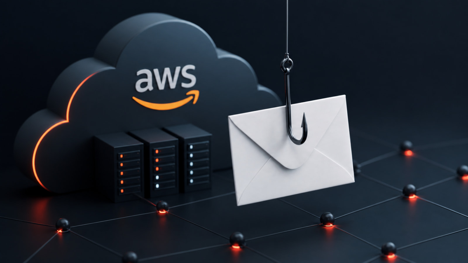 Illustration of a laptop screen displaying an inbox with a suspicious email highlighted.
