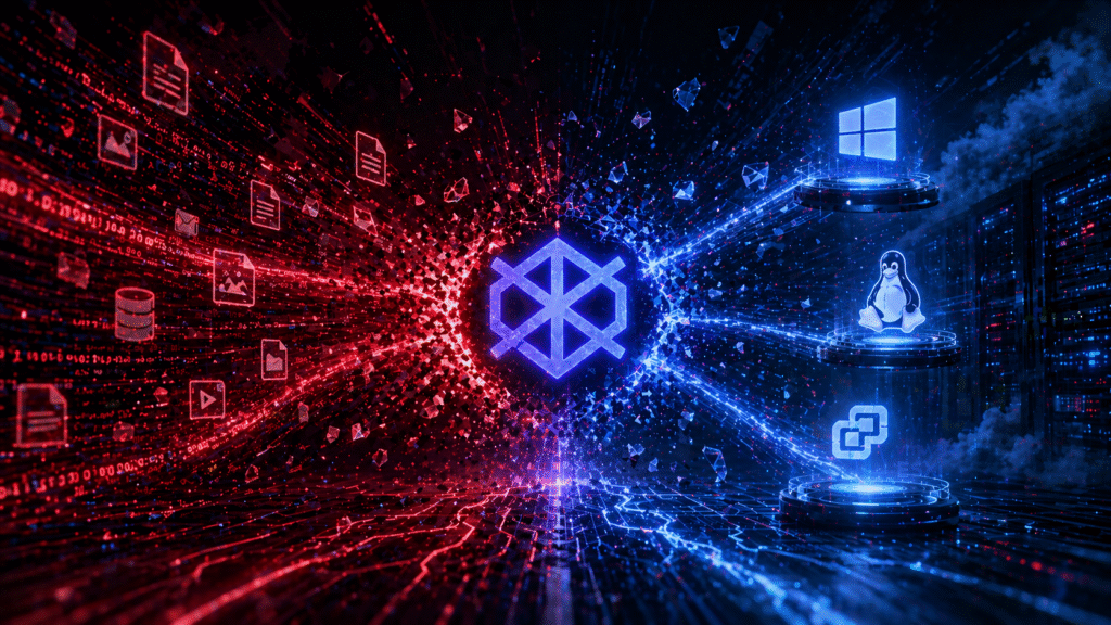 VECT ransomware encryption flaw diagram showing nonce discard on large files