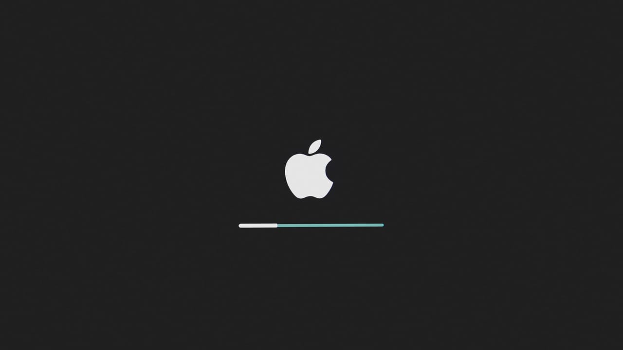 Apple logo with iOS 18 update screen showing DarkSword patch notification