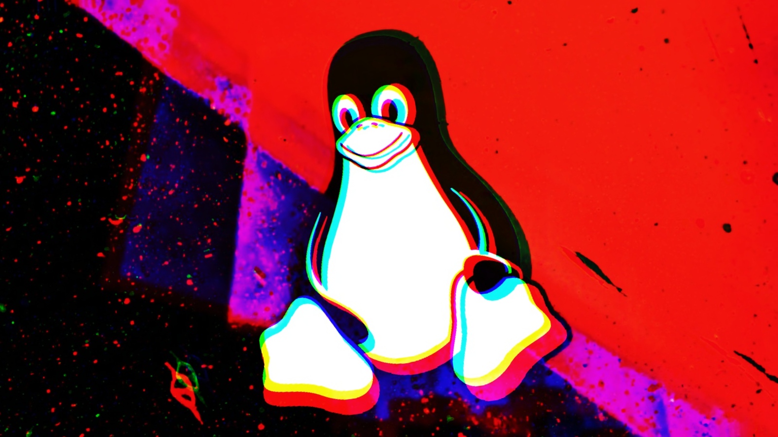 A stylized graphic representing a Linux penguin with a broken lock icon overlaid, symbolizing a security vulnerability.