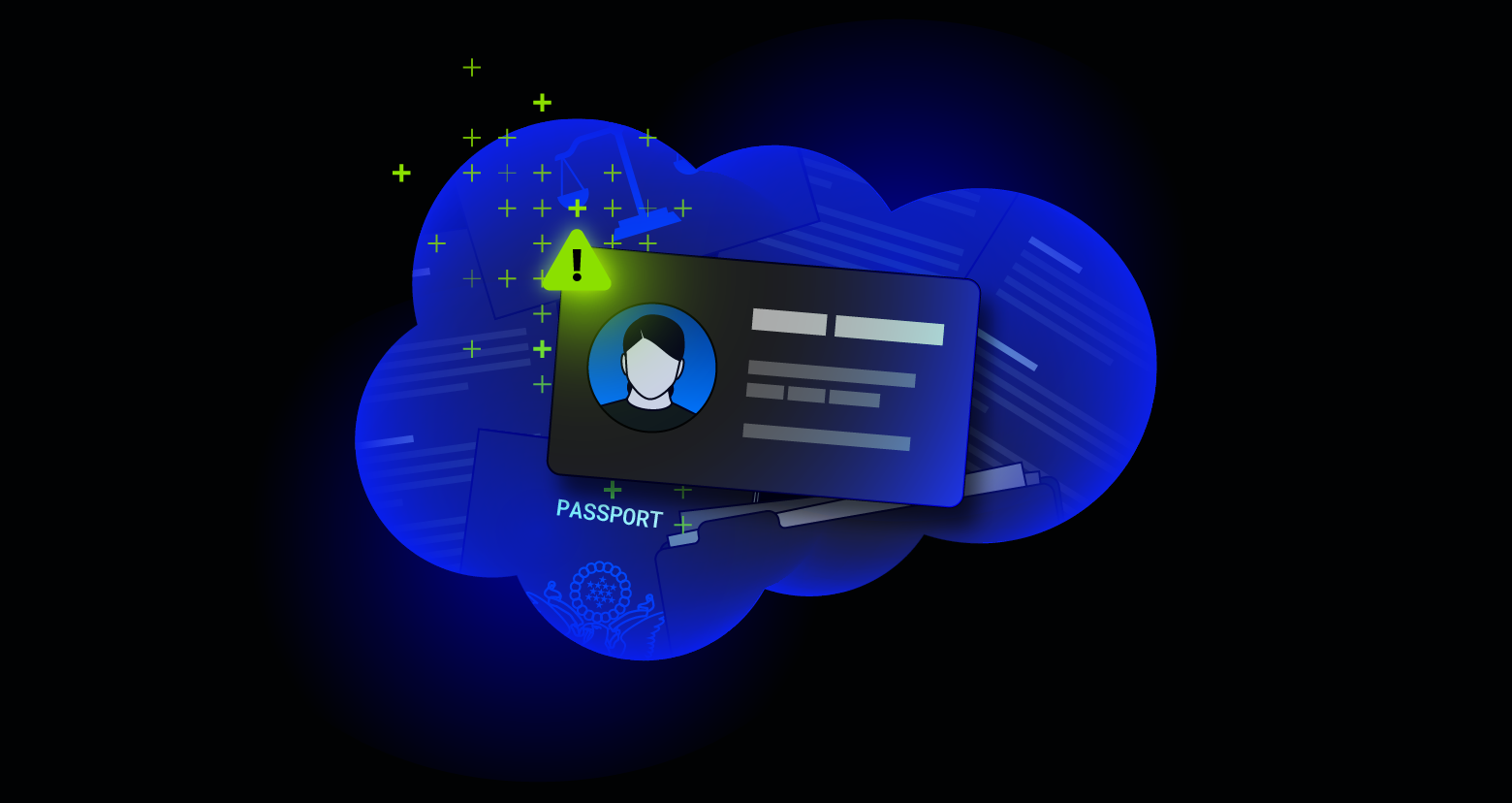 Stylized image of a cracked Salesforce logo with data streams flowing out.