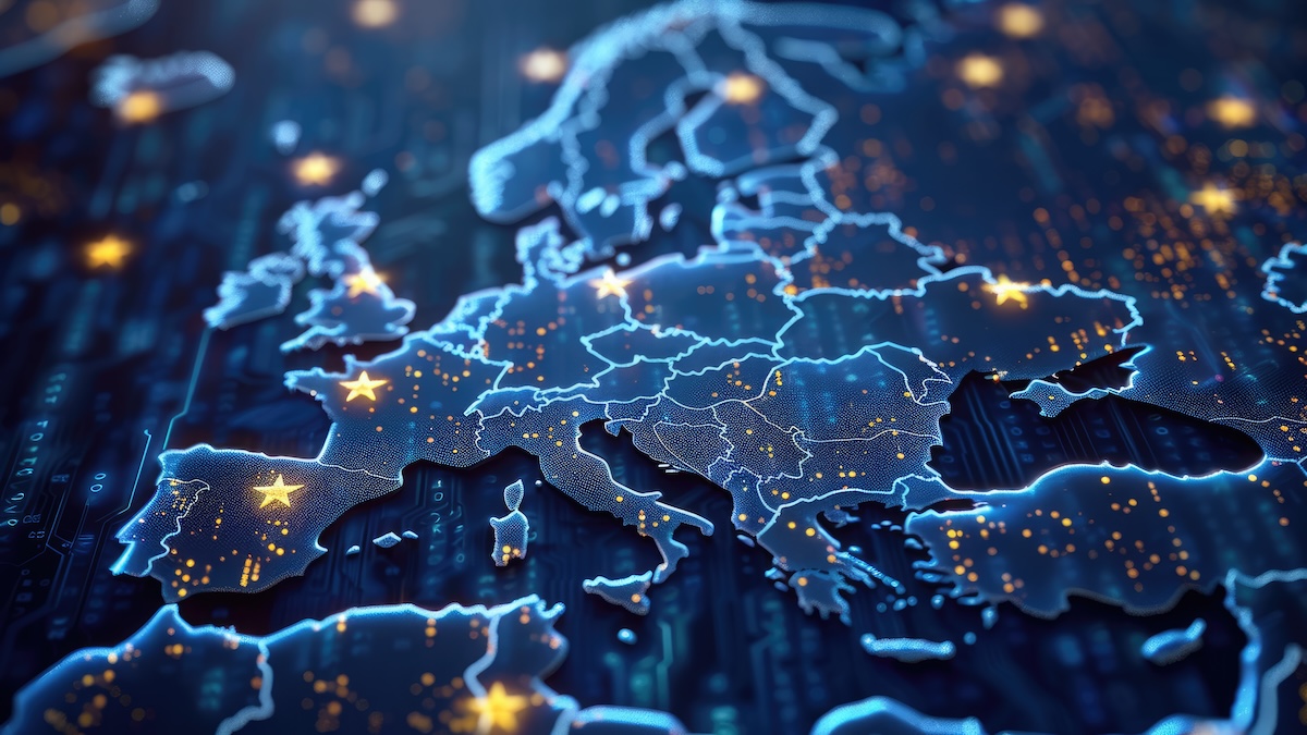 Visualization of data flowing from EU cloud to hacker leak site