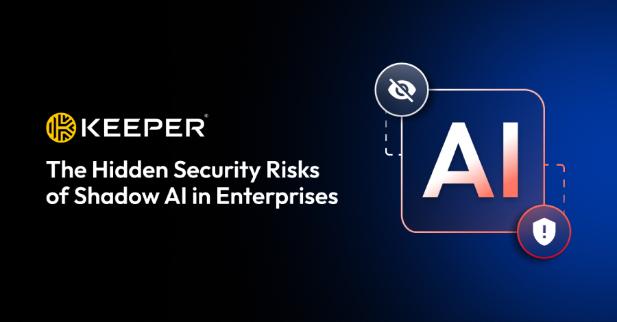 Silueta oscura de herramientas de IA acechando tras el firewall empresarial