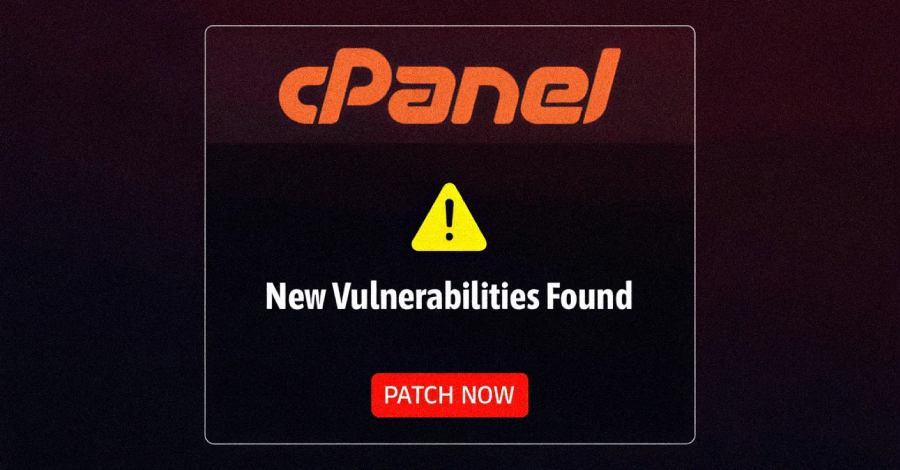 A screenshot of the cPanel WHM interface with a security alert overlay.