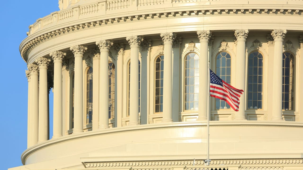 A screenshot from a congressional hearing showing a panel of state officials speaking.