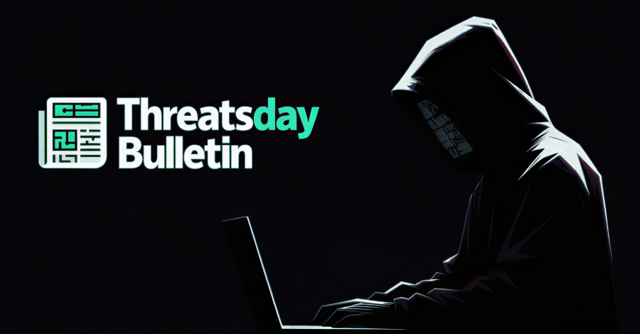 A cybersecurity researcher's hands typing on a keyboard with lines of code and security icons displayed on the screen.