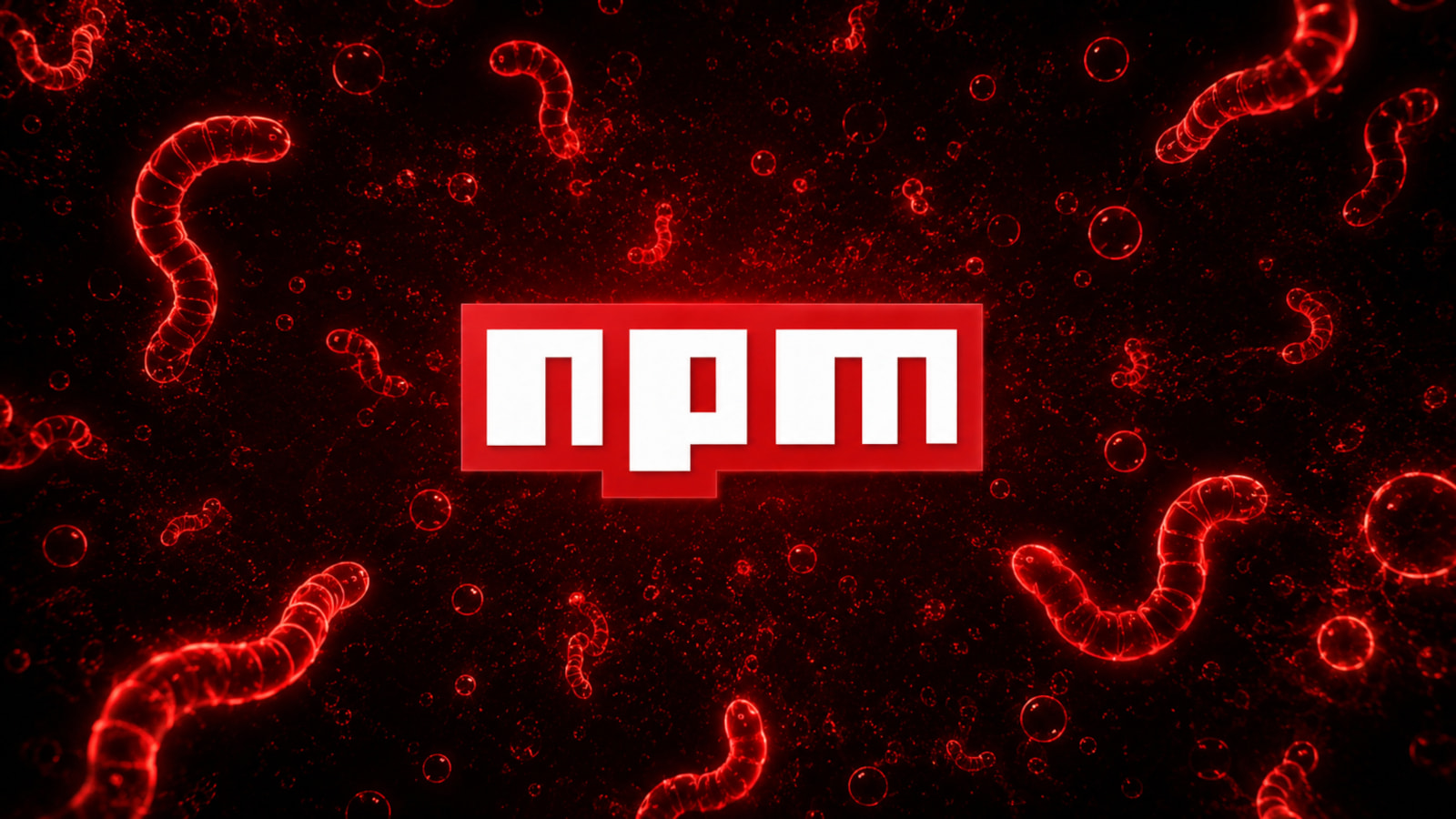 Illustration of a computer screen displaying code with a menacing digital entity emerging from it.