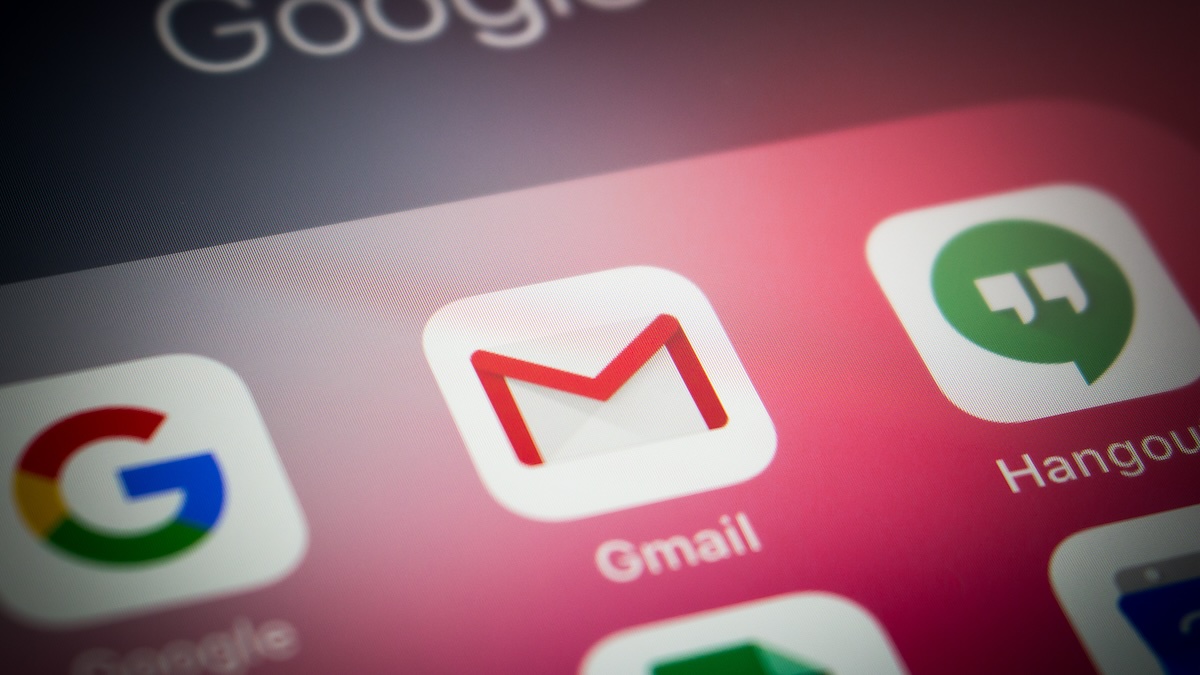 Gmail app on smartphone displaying end-to-end encrypted email lock icon