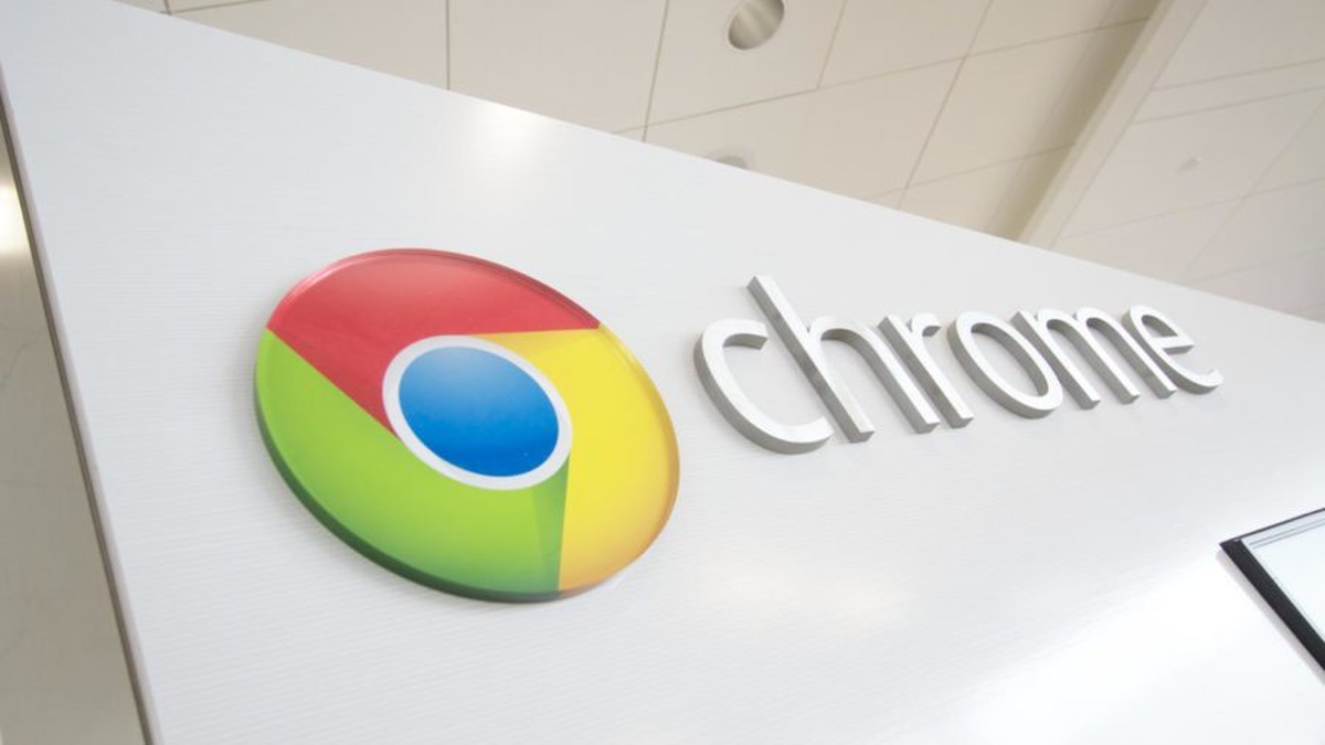 A screenshot of the Google Chrome update settings page showing an available update.