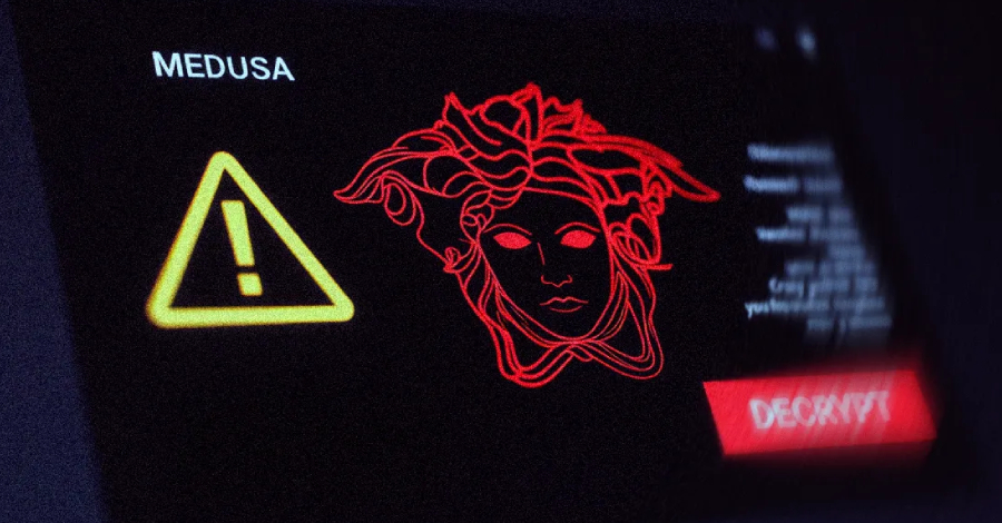 Digital map showing Storm-1175 ransomware attacks on global networks with zero-day exploit chains