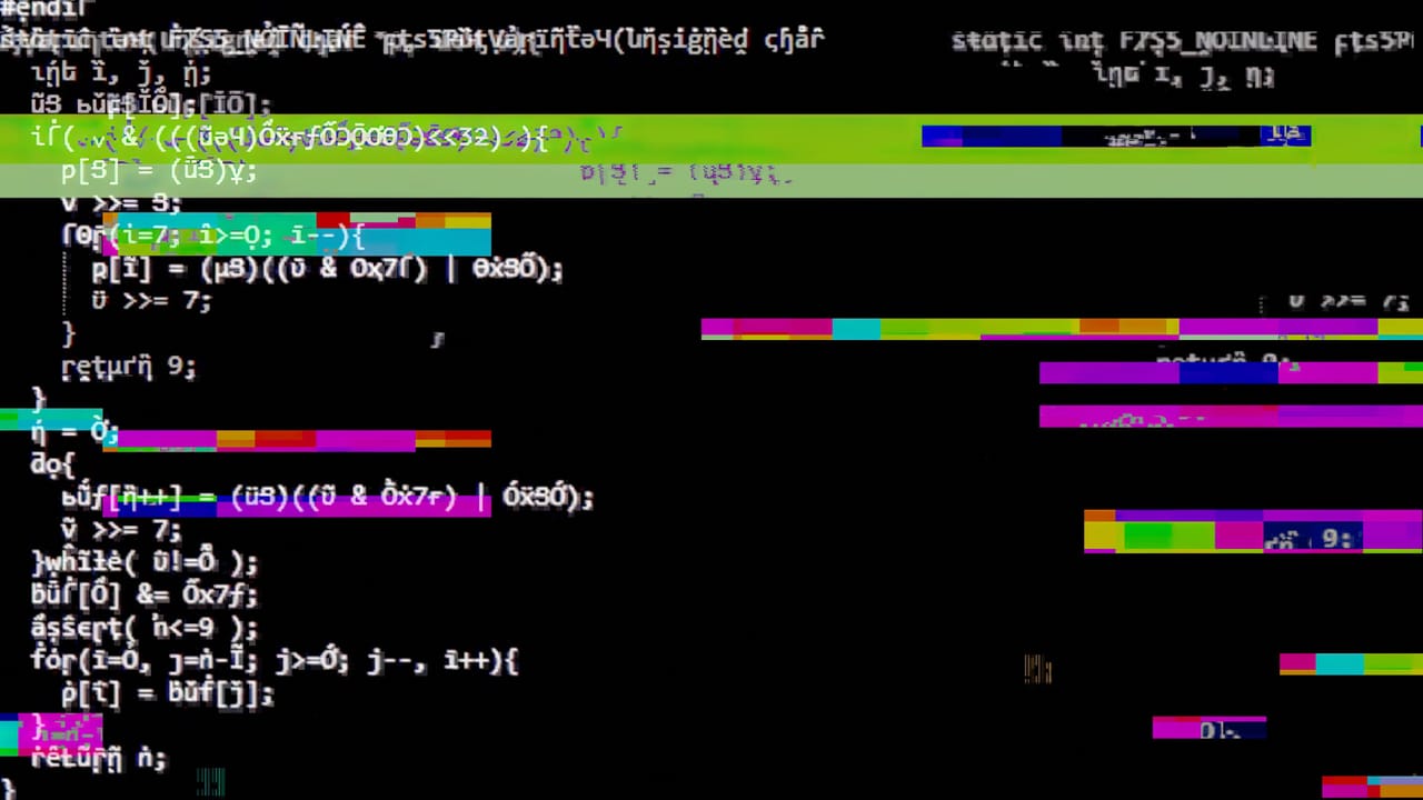 DeepLoad malware code visualization showing AI-generated junk layers hiding credential-stealing payload