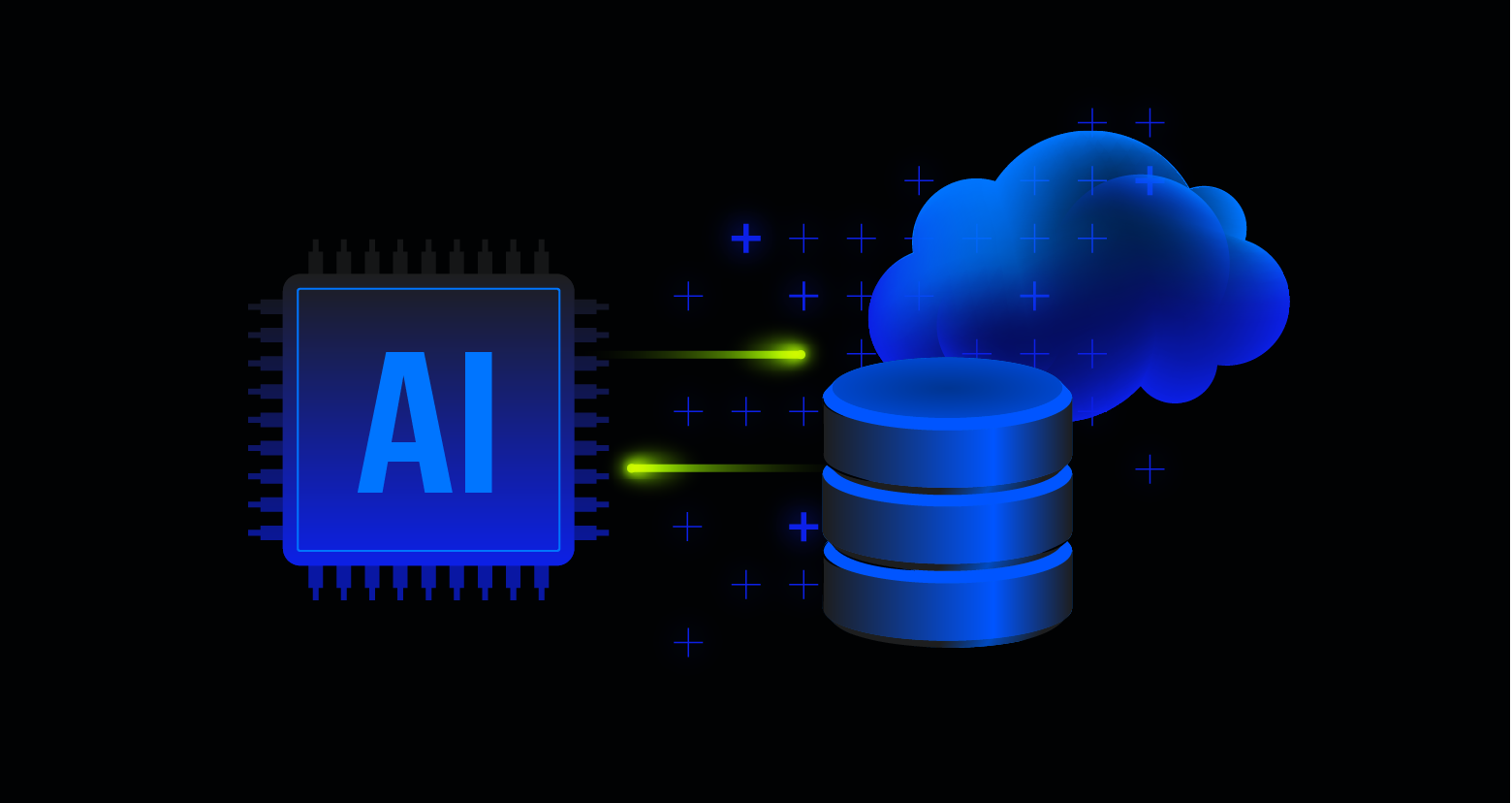 AI agent icons chaining through locked MCP servers under Zero Trust barriers
